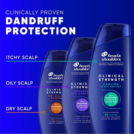  HEAD & SHOULDER 2 IN 1 CLINICAL STRENGTH DANRUFF DEFENCE INTENSIVE ITCH RELIEF 400ML