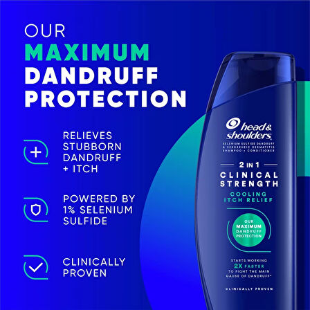  HEAD & SHOULDER 2 IN 1 CLINICAL STRENGTH DANRUFF DEFENCE INTENSIVE ITCH RELIEF 400ML