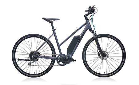 Carraro E-Sportive 6.2 Elektrikli Bisiklet (Mat Antrasit-Siyah-Mavi) (50cm)