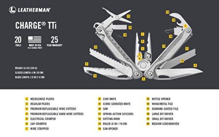 Leatherman Charge Plus Tti Pense