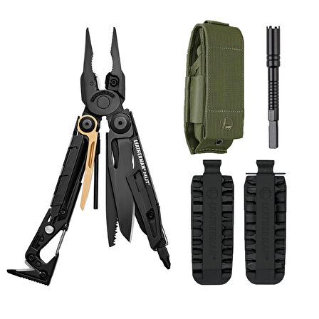 Leatherman  Mut Black Set - Yeşil Molle Kılıf