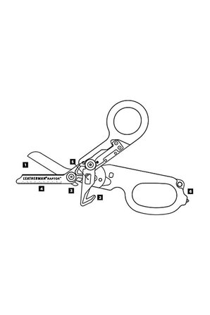 Leatherman Raptor Rescue Fonksiyonel Makas Black/Orange
