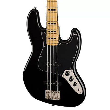 Squier Classic Vibe 70s Jazz Bass Akçaağaç Klavye Black Solak Bas Gitar