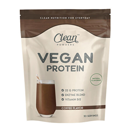 Clean Powders Vegan Protein 600 Gr - KAHVE