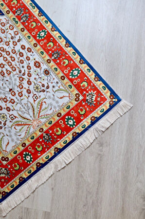 Turuncu Renkli Ipeksi Keseli Seccade Seti S1001 Fuşya