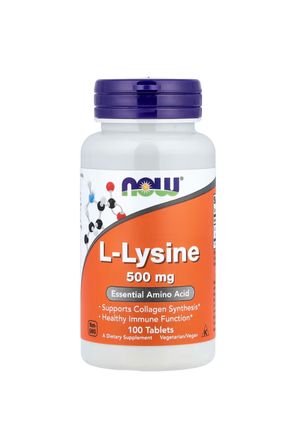 Now Foods L-Lysine 500 mg 100 Tablets