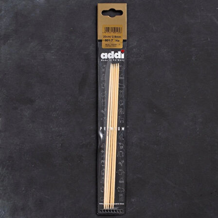 Addi Bambus 2,5mm 20cm Bambu Çorap Şişi - 501-7