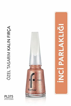 Flormar Sedefli Parlak Oje (KAHVE) - Pearly Nail Enamel - Pl375 Vetch Flower - 8682536035491