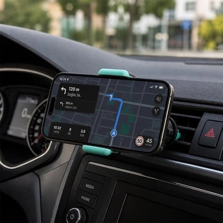 Powermaster PM-39119 Plastik 360 Derece Dönebilen Ayarlanabilir Kıskaçlı Araç İçi Telefon Tutucu
