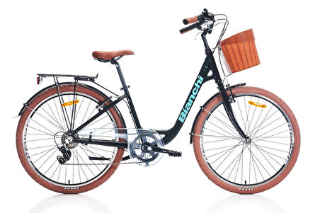 Bianchi C261 26 Jant V Fren Şehir Bisikleti (Siyah-Celeste)