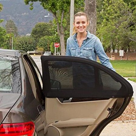 Oto Güneşlik Perde Araba Yan Cam Perdesi Önleyici Araç İçi Güneşliği İçin Güneş Sinekliği Arka Koltuk Örtü Koruyucu