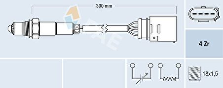LAMBDA SENSÖRÜ 1.6-1.2 BMD-ALZ-BBM-APE 03D906265AFAE
