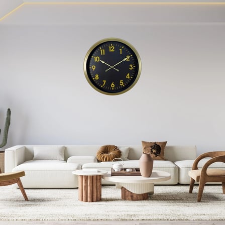 Vintage Klasik 60 x 60 Cm Metal Duvar Saati iegxx