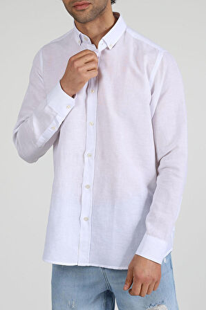 Adam Boxes Slim Fit Gömlek Neo-Epherest - Beyaz