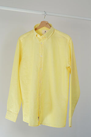 Adam Boxes Slim Fit Gömlek Neo-Epherest - Açık Sarı