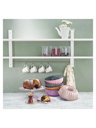 Emsan Griss Hardstone 24 cm Döküm Kek Kalıbı Gold