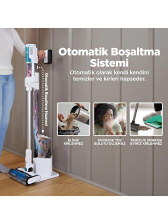 Shark Clean&Empty Auto-Empty Sistemli Şarjlı Dikey Süpürge 1,3L