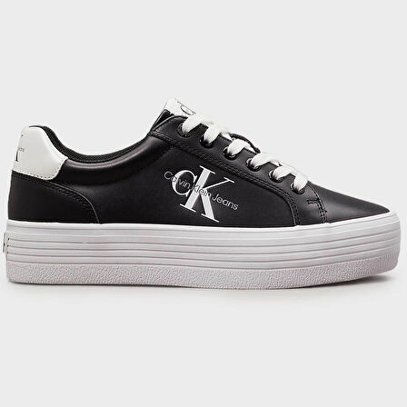 Calvin Klein Leather Women Sneaker Black Hakiki Deri Günlük Spor Ayakkabı Siyah