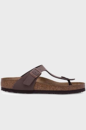 Birkenstock Gizeh Regularf Fit Rahat Kalıp Kahve Unisex Mantar Deri Terlik