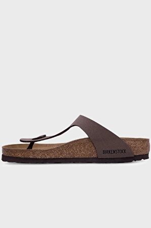 Birkenstock Gizeh Regularf Fit Rahat Kalıp Kahve Unisex Mantar Deri Terlik