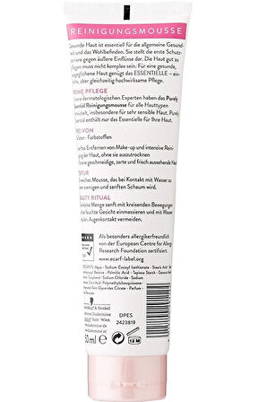 Diadermine Purely Essential Makyaj Temizleme Köpüğü 150 Ml