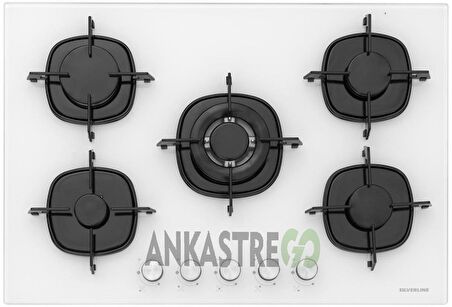 Silverline BO6504W01 - CS5365W01 Beyaz Cam 2’li Ankastre Set