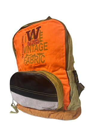 Kaliteli Tek Bölmeli Vintage Disayn Günlük Gezi Spor Okul Sırt Çantası Patchwork Komor 29x42cm