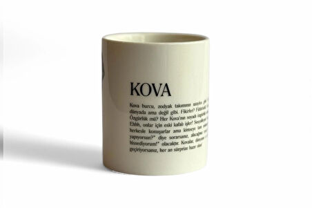 Kova Burcu Porselen Kupa