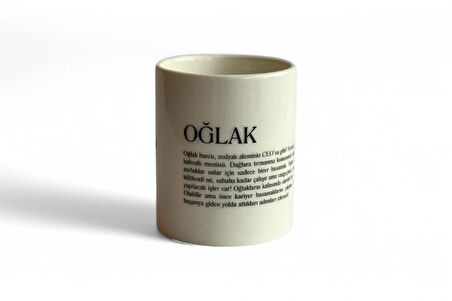 Oğlak Burcu Porselen Kupa