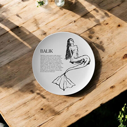 Balık Burcu Porselen Tabak