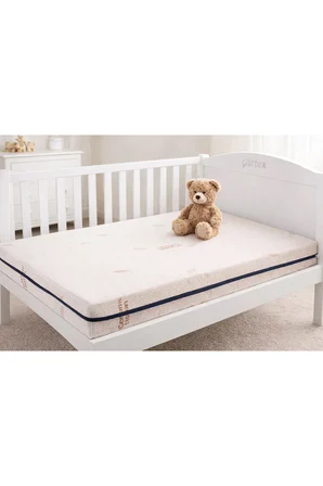 10Cm Süngerli Bebek Çocuk Beşik Yatağı Cotton 60x120 Yıkanabilir Kılıflı Park Yatak Oyun Parkı