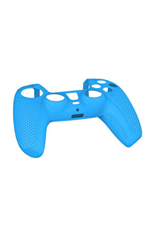 Sony Dobe Playstation 5 Uyumlu Dualsense Gamepad Slikon Koruyucu Set, Ps5 Slikon Kılıf-mavi
