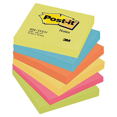 Post-it Enerji Serisi 100 Yaprak Not Kağıdı 76x76 mm 654-STFEN