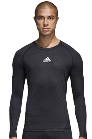 Adidas Climacool Alpaskin Sprt Long Sleeve Top BJK Uzun Kollu Pro Antreman Tişörtü Siyah