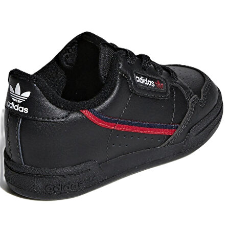 Adidas Continental 80 EL I Leather Kids Sneaker Hakiki Deri Lastik Bağcıklı Çocuk Günlük Spor Ayakkabı Siyah
