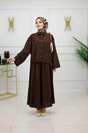 Kadın Tesettür 2'Li Takım Etek & Tunik