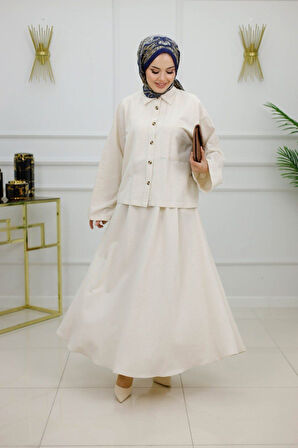 Kadın Tesettür 2'Li Takım Etek & Tunik