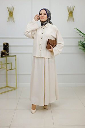 Kadın Tesettür 2'Li Takım Etek & Tunik