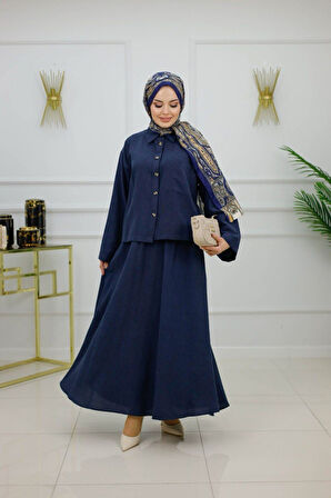 Kadın Tesettür 2'Li Takım Etek & Tunik