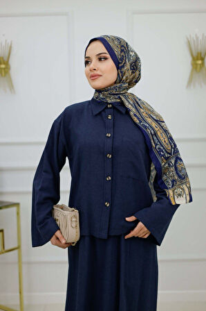 Kadın Tesettür 2'Li Takım Etek & Tunik