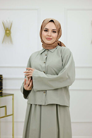 Kadın Tesettür 2'Li Takım Etek & Tunik