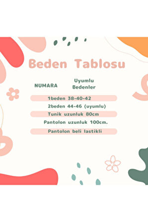 Kadın Tesettür Pantolonlu Takım 2'Li Tunik & Pantolon Takımı