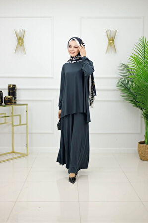 Kadın Tesettür 2'Li Takım Pantolon & Tunik Takımı