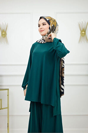 Kadın Tesettür 2'Li Takım Pantolon & Tunik Takımı