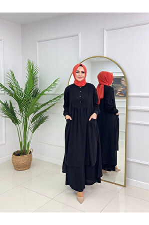 Kadın Tesettür Takım 2'Li Tunik & Pantolon Takımı