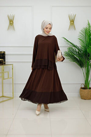 Kadın Tesettür Takım 2'Li Etek & Bluz Takımı