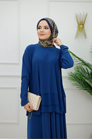 Kadın Tesettür Takım 2'Li Etek & Bluz Takımı