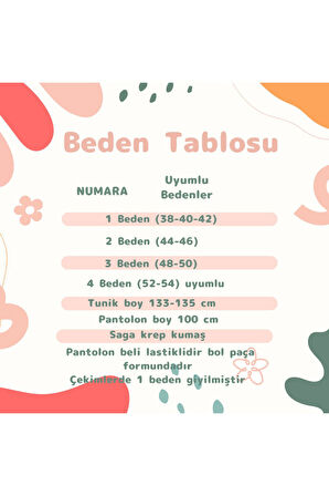 Kadın Tesettür 2'Li Takım Ferace Formunda Tunik & Pantolon