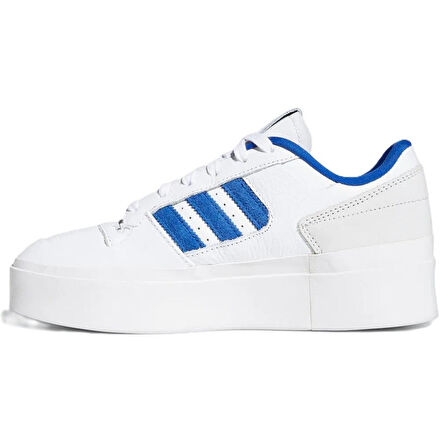 Adidas Forum Bonega 2B Memory Foam Leather Womens Sneaker White Hafızalı Taban Hakiki Deri Kadın Günlük Spor Ayakkabı Beyaz