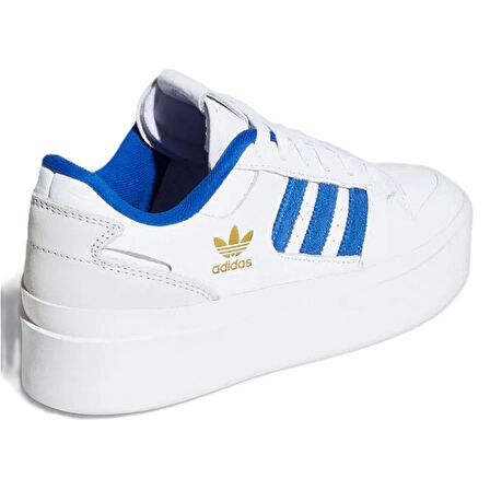 Adidas Forum Bonega 2B Memory Foam Leather Womens Sneaker White Hafızalı Taban Hakiki Deri Kadın Günlük Spor Ayakkabı Beyaz
